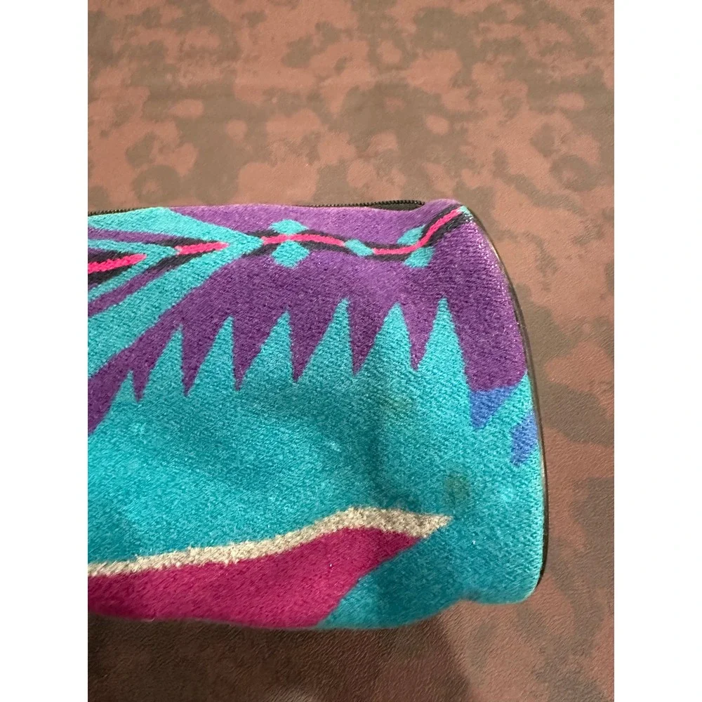 Pendleton High Grade Westernwear Wool Southwestern Geometric Toiletry Bag USA